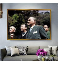 Altın Çerçeveli dekoratif tablo a645 (Gold)