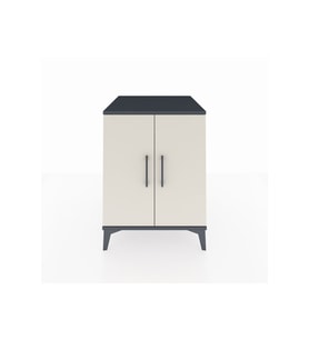 Kronos Komodin Tek Raflı 2 Kapaklı 60x59x80 Antrasit-Aytaşı