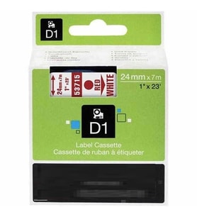 Dymo 53715 Beyaz Üzerine Kırmızı Muadil Etiket