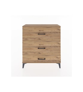 Arges Şifonyer 3 Çekmeceli 88x30x96 Çam-Çam
