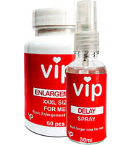 Vıp Erkekıere Özel Delay30 Mlsprey + Özel Xxxlşekillendirme 60 Lı Caps Boy Ebat