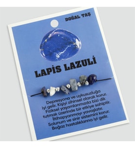Lapis Doğaltaşlı İp Bileklik