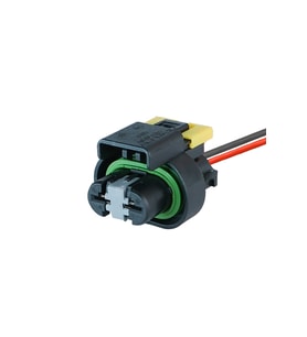 Fan Motor Soketi Siyah 2 Pin Kablolu