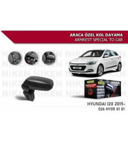 Hyundai i20 Araca Özel Kol Dayama Kolçak 2015 ve sonrası Niken (Siyah)