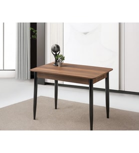 Ortadan Açılır Büyüyen Ahşap Yemek Masası Ceviz 60x100cm SADECE MASA FİYATIDIR