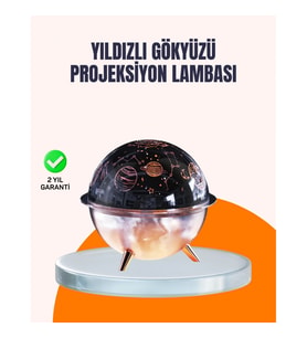 Mey İthalat® Kozmik Işık Efektli Projeksiyonlu Nemlendirici Gece Işığı