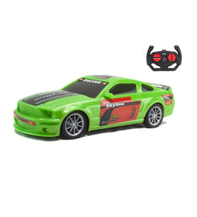 1/16 Ölçek Uzaktan Kumandalı Spor Araba Mustang Ful Fonksyon Yeşil