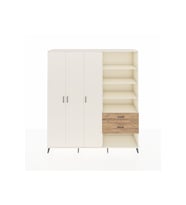 Hyperion Dolap 16 Raflı 2 Çekmeceli 3 Kapaklı 220x44x243 Aytaşı-Aytaşı/Çam