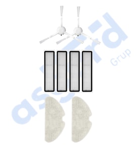Dreame D10S, D10S PRO, D9 MAX GEN2 Uyumlu 2 Yan Fırça 4 Filtre 2 Mop PKT-iasgf0000186