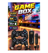 Game Box 20.000 Oyunlu 8K Ultra HD Oyun Konsolu 64 GB Kablosuz Çift Kontrolcü Seti