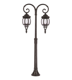 AVONNI BSU-68208-2BSY-M1 Siyah Boyalı Dış Mekan Aydınlatma E27 Aluminyum ABS Polikarbon Cam 56x18cm