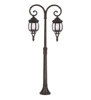 AVONNI BSU-68208-2BSY-M1 Siyah Boyalı Dış Mekan Aydınlatma E27 Aluminyum ABS Polikarbon Cam 56x18cm