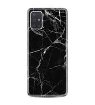 Samsung a71 A72 A73 A7 A9 2018 C7 C9 Kılıf Desenli Silikon Fragile Black Mermer 1378