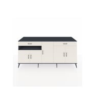 Kronos Konsol 5 Raflı 2 Çekmeceli 5 Kapaklı 220x59x99 Antrasit-Aytaşı/Aytaşı