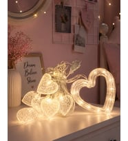 Kalp Figürlü Led Neon Dekor Işığı Romantik Ortam Aydınlatması