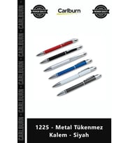 Özel Üretim Lüks Promosyon Logo Baskılı Kurumsal Hediyelik Şık 1225 Metal Tükenmez Kalem Siyah