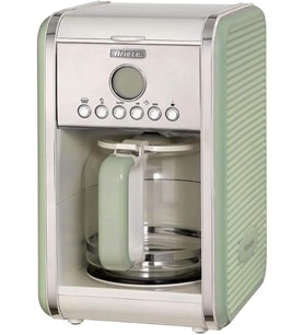 Ariete Vintage Filtre Kahve Makinesi Yeşil 1342/04-2 Lt Temperli Cam Sürahi, 12 Fincan Kapasite, 960