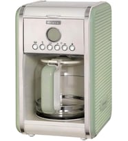 Ariete Vintage Filtre Kahve Makinesi Yeşil 1342/04-2 Lt Temperli Cam Sürahi, 12 Fincan Kapasite, 960