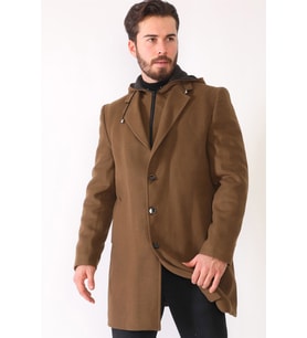 PLT8376 DEWBERRY ERKEK PALTO-CAMEL