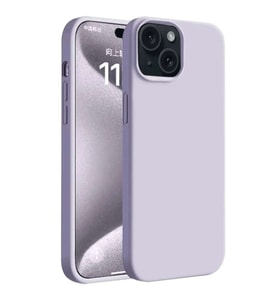 İphone 15 Plus Kılıf First Silikon - Lila