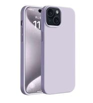 İphone 15 Plus Kılıf First Silikon - Lila