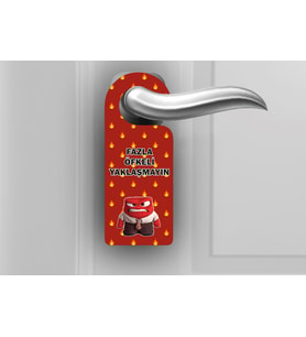 Inside Out 2 Ahşap Kapı Askısı - Öfke 1