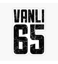 65 VAN Sticker Yapıştırma Oto Etiket 17cm