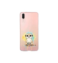 Huawei P20 ile Uyumlu Splash Mirket Tasarımlı Şeffaf Silikon Kılıf