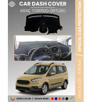 FORD COURİER (2020+) Torpido Örtüsü Ön Göğüs Torpido Koruma Tam Uyum Çatlamayı Önler Kolay Montaj
