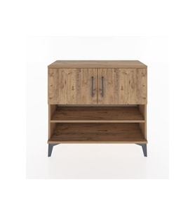 Arges Şifonyer 3 Raflı 2 Kapaklı 88x30x80 Çam-Çam