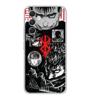Samsung Galaxy A16 Uyumlu Berserk Anime Tasarımlı Şeffaf Telefon Kılıfı