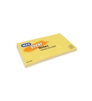 Mas Yapışkanlı Not Kağıdı 3 Blok 100 Sayfa 35x51mm Pastel Sarı 3653 (12 Koçan)