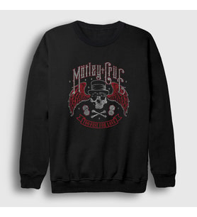 Presmono Unisex Siyah Fast Mötley Crüe Sweatshirt 167038tt