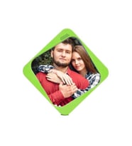 Müzikli Fotoğraf Çerçevesi - Hareketli Çerçeve - Müzikli Çerçeve (Yeşil)