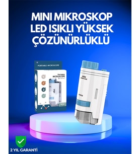 PMMA Optik Lensli Kompakt Taşınabilir Mikroskop