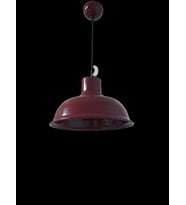 Retro Metal Bordo Dekoratif Ruktik Tekli Sarkıt Kafe Mutfak Aydınlatma Çap:30 cm