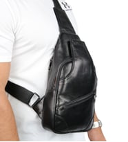 Hakiki Deri Body Bag Çanta - Askılı Fermuarlı / Body Bag 0303