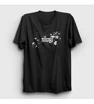 Presmono Unisex Siyah Splatter Radiohead T-Shirt 293921tt