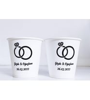 KİŞİYE ÖZEL BASKILI KARTON BARDAK 7 Oz 500 ADET Maycup