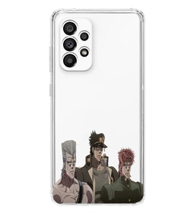 Samsung Galaxy A73 Uyumlu JoJo's Bizarre Adventure Tasarımlı Şeffaf Telefon Kılıfı
