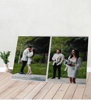2 Fotoğraflı Kişiye Özel Hediye Fotoğraflı Puzzle