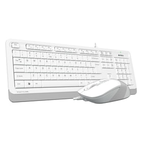 A4 TECH F1010 Q USB BEYAZ TR MM KLAVYE+OPT MOUSE