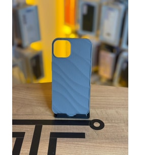 iPhone 14 Uyumlu Kaymaz Tırtıklı Dokulu Mat Kılıf (Gri)