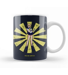 Sailor Moon Uranus Retro Japanese Kupa Bardak Porselen