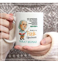 FİZİK ÖĞRETMENİ KUPA BARDAK FOTOĞRAF BASKILI