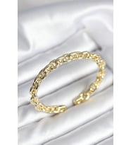 Zincir Model Gold Renk Pirinç Kadın Bileklik 5886 - HPSBYI1018-7449
