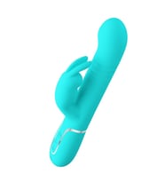 ETSMagaza   Multifonsiyonlu Oynarbaşlı 7 titreşimli Rabbit Vibratör Turkuaz