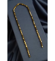 Hematit Doğal Taş Parlak Gold Altıgen Kesim 4x6mm Dizi [AA]