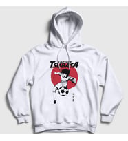 Presmono Unisex Beyaz Flag Futbol Anime Kaptan Captain Tsubasa Kapüşonlu Sweatshirt 320681tt