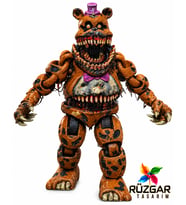 Fnaf Five Nights at Freddy's Nightmare Fredbear Fnaf Eklemli Oyuncak Aytakta Durabilir